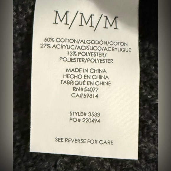 Women's CAbi #3533 Snap Front Cultured Pearl Button Cardigan Sweater Sz Medium - Picture 4 of 5